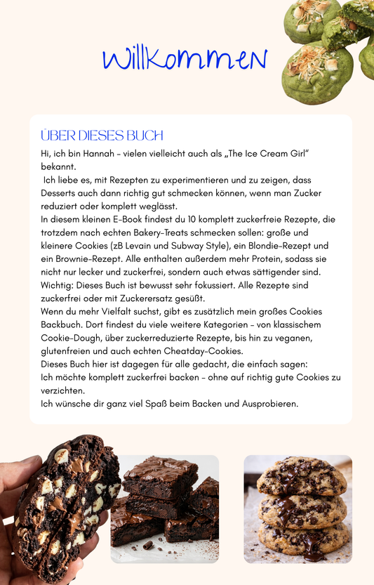 PROOKIES & CO – Zuckerfreie Protein Cookies & Desserts (E-Book mit 10 Rezepten)