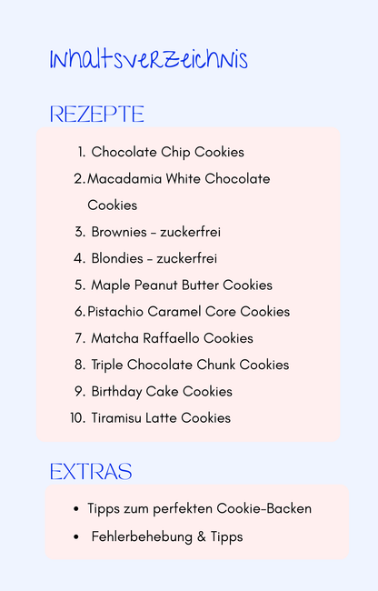 PROOKIES & CO – Zuckerfreie Protein Cookies & Desserts (E-Book mit 10 Rezepten)
