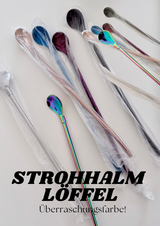 Strohhalm long Spoon • surprise colour